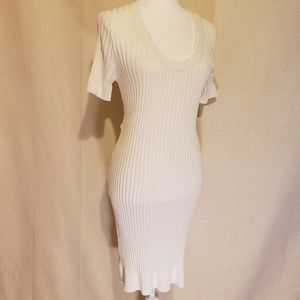 Scoop Neck Sweater Dress
